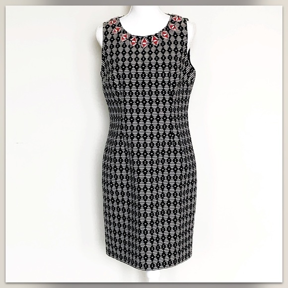 TRINA TURK Linden Sleeveless Sheath Dress Sz 10 - Picture 2 of 8